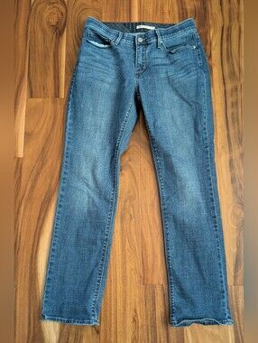Levi's 525 Perfect Waist Straight Jeans Mid Wash Denim